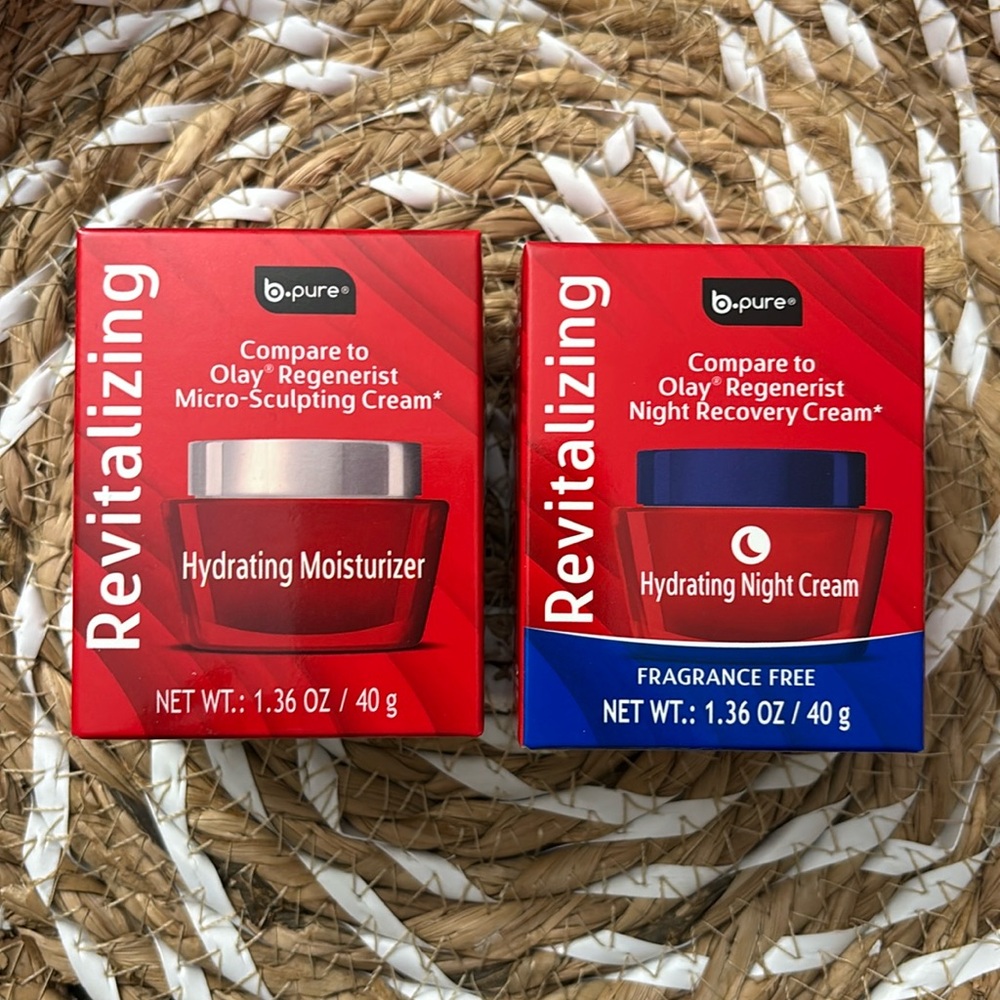 b.pure Revitalizing Hydrating Moisturizer & Night Recovering Creams